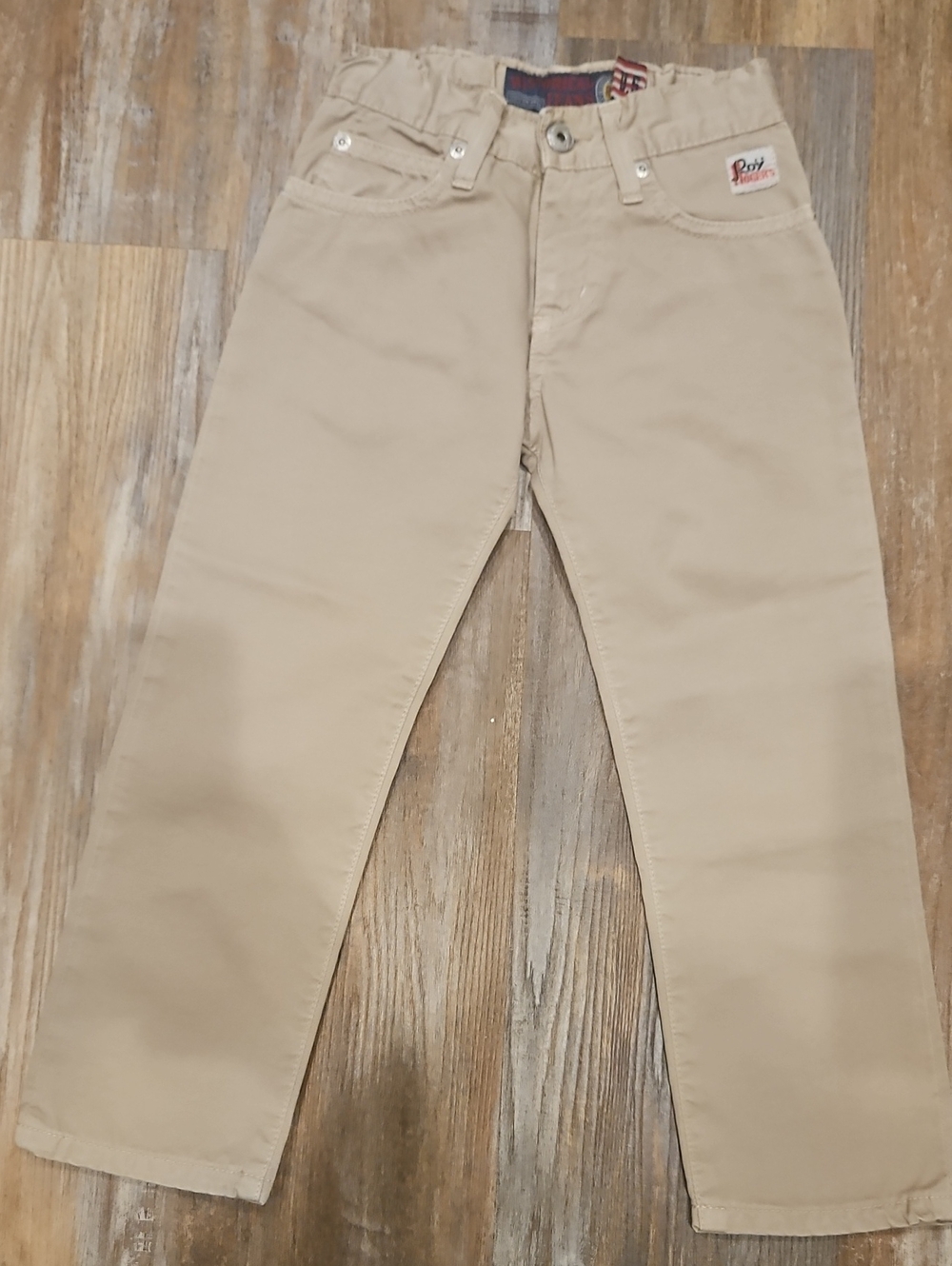 Beige Boys Khakis 4T Made In ITALY